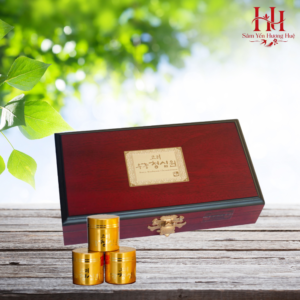 An Cung Ngưu Hoàng Thanh Tâm Korea Woohwang Cheongsimwon Hàn Quốc Hộp Gỗ 10 Viên