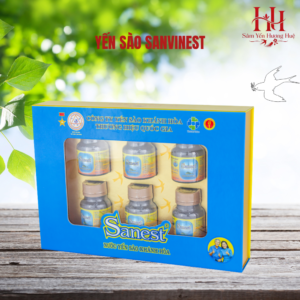 Nước Yến sào Khánh Hòa Sanest hộp 6 lọ 70 ml