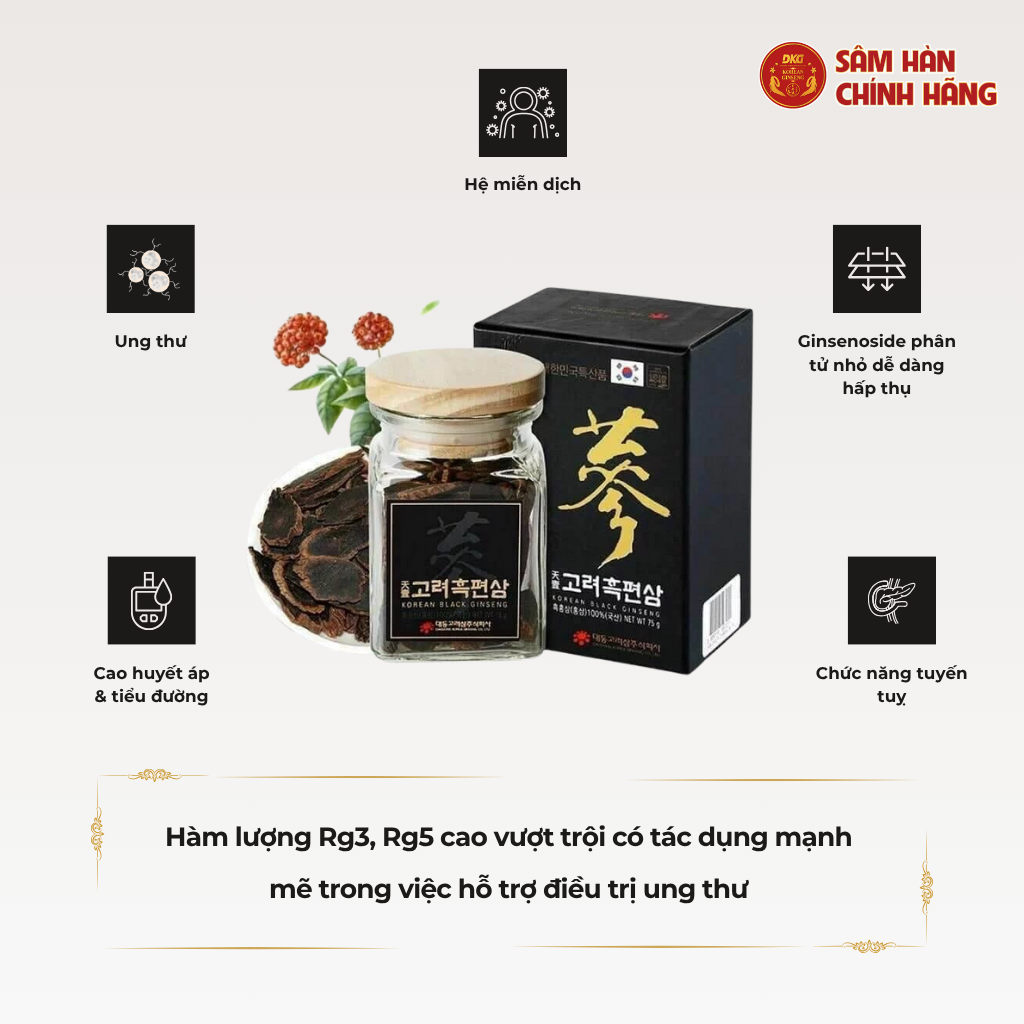 Hắc sâm thái lát 75g DKG 1 Hắc sâm thái lát 75g DKG