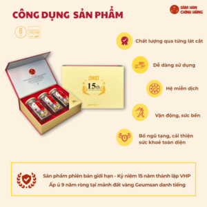 Hồng sâm thái lát cao cấp DKG - 3 lọ/hộp (100g/lọ)