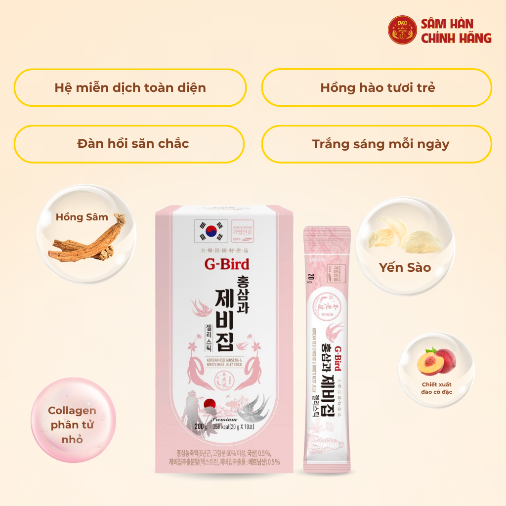 Hồng sâm yến sào G-BIRD DKG 1 Hồng sâm yến sào G-BIRD DKG