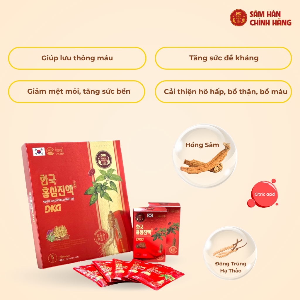 Nước hồng sâm DKG - 1 Nước hồng sâm DKG