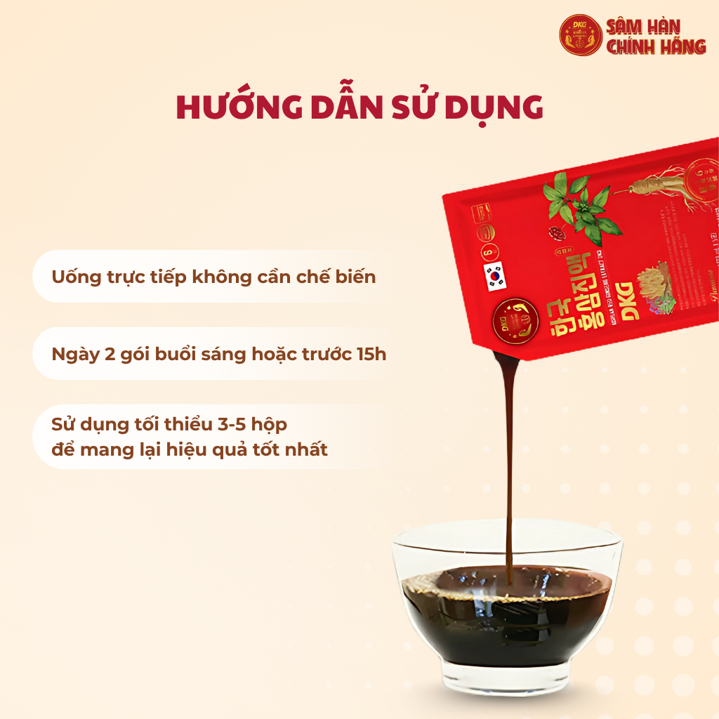 Nước hồng sâm DKG - 2 Nước hồng sâm DKG
