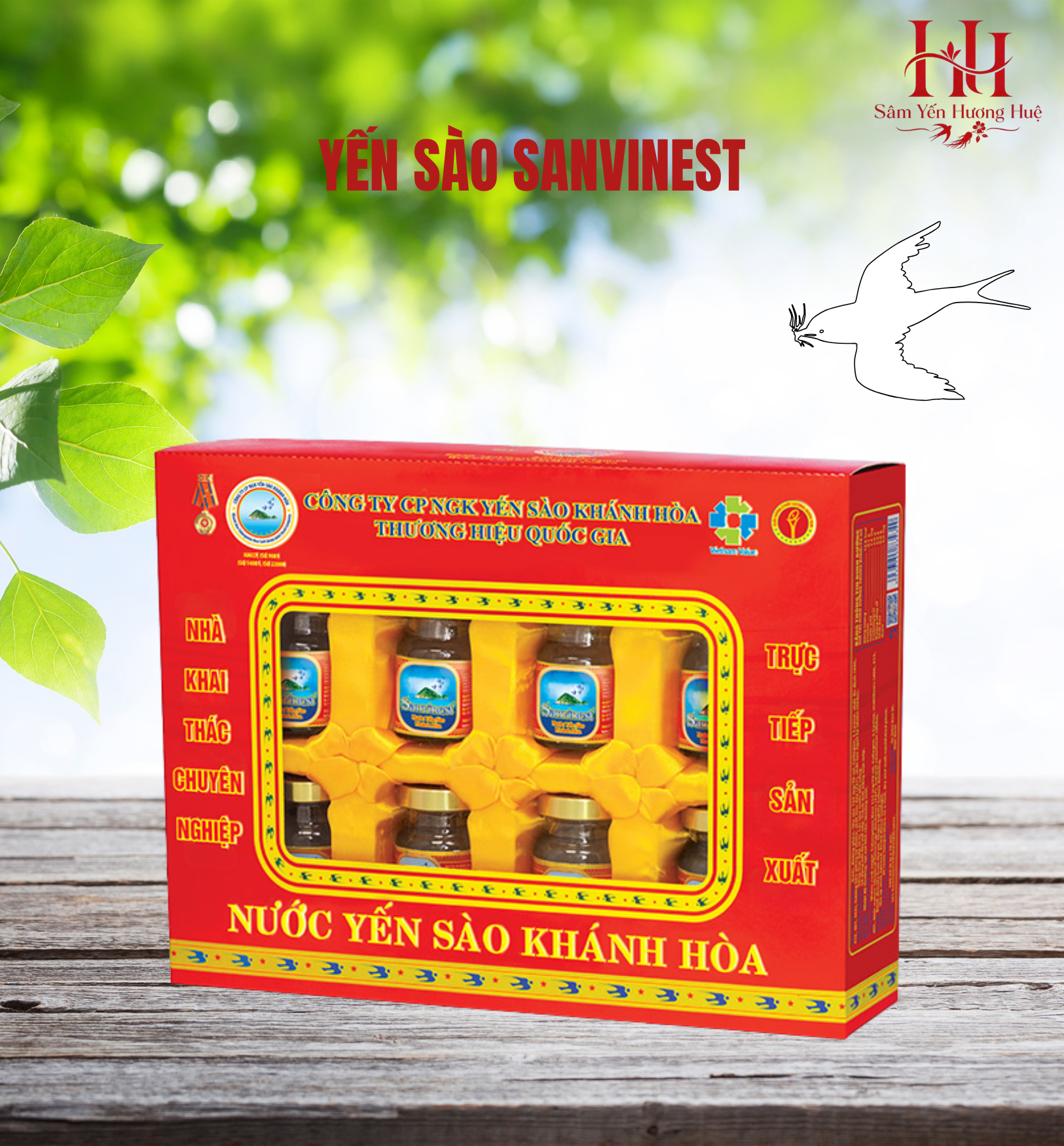 Nước Yến sào Sanvinest Khánh Hòa lọ 70ml, 21% Yến sào, có đường