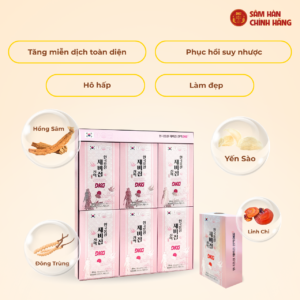 Nước yến sào hồng sâm DKG chính hãng