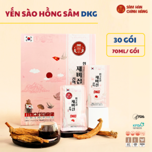 Nước yến sào hồng sâm DKG chính hãng