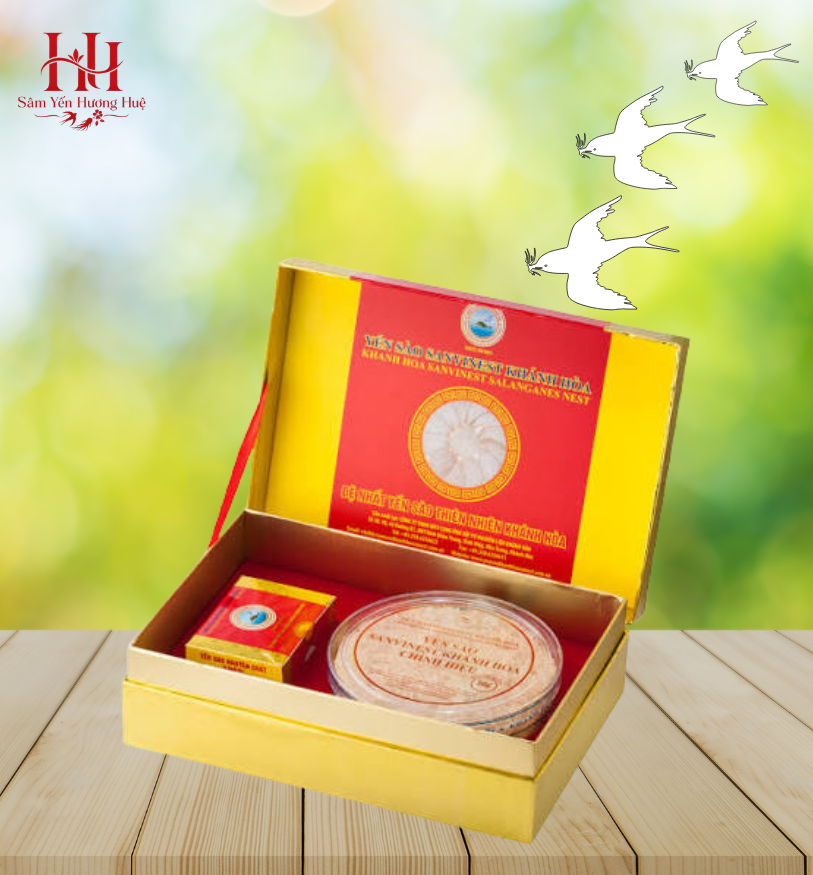 Yến sào Khánh Hòa nguyên tổ sơ chế 50g chính hiệu Sanvinest Yến sào Khánh Hòa nguyên tổ sơ chế 50g chính hiệu Sanvinest