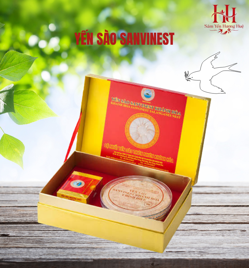 Yến sào nguyên tổ Yến sào Khánh Hòa nguyên tổ sơ chế 50g chính hiệu Sanvinest